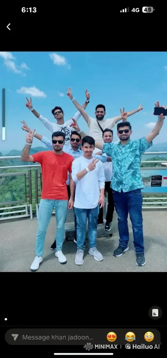 Young Men on Scenic Platform Perform Playful Martial Arts Exchange – AI Generated Video | Hailuo AI
