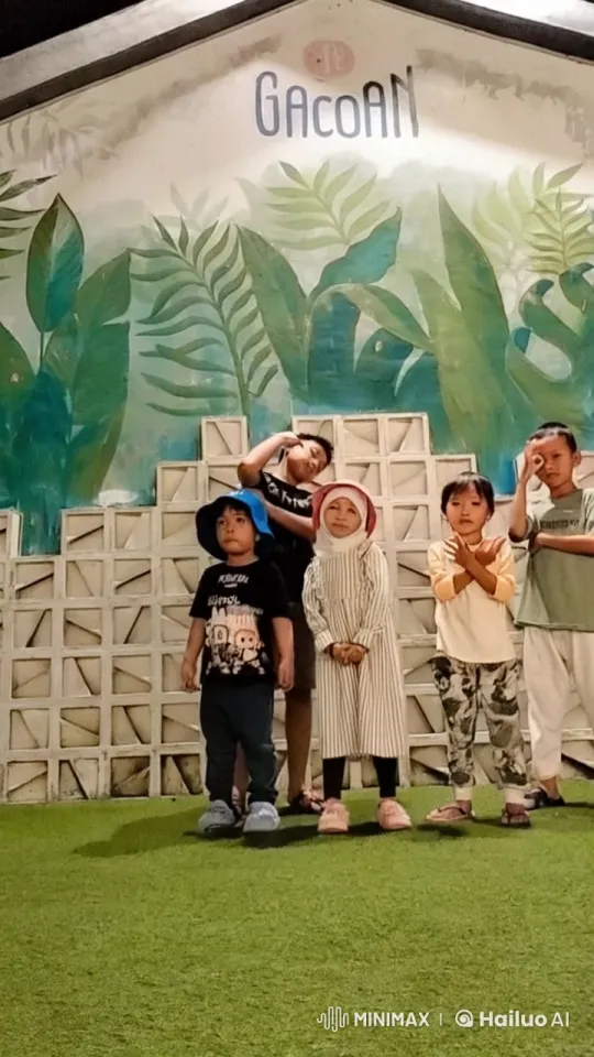 Children Displaying Chinese Martial Arts Against Greenery – AI Generated Video | Hailuo AI