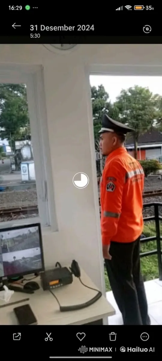Martial Artist Showcases Kungfu Skills by Railway Tracks – AI Generated Video | Hailuo AI