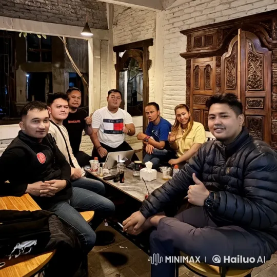 Friends Enjoy Playful Martial Arts in Rustic Setting – AI Generated Video | Hailuo AI