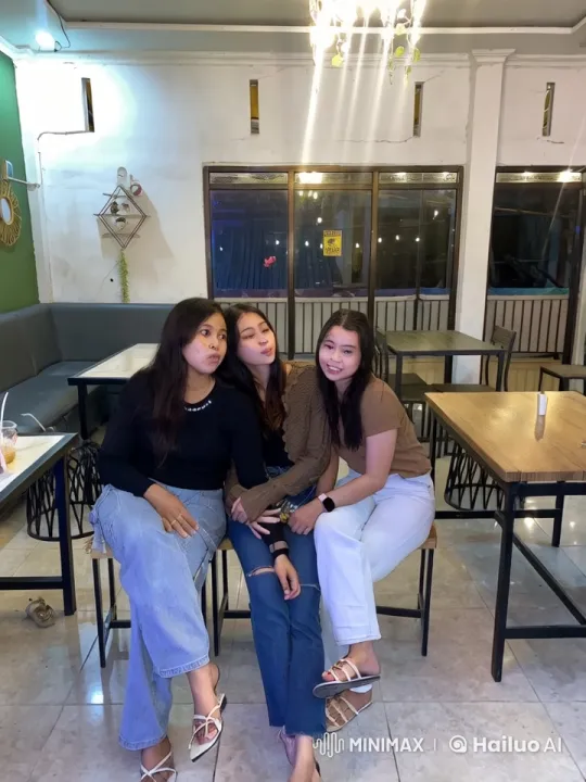 Three Friends Showcase Martial Arts Skills in Cafe – AI Generated Video | Hailuo AI