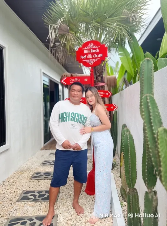 Kung Fu Sparring Set in Peaceful Beach Villa Cha Am – AI Generated Video | Hailuo AI