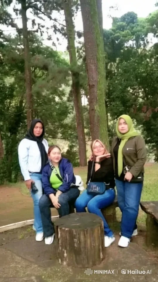 Friends Enjoy Forest with Impromptu Kungfu Display – AI Generated Video | Hailuo AI