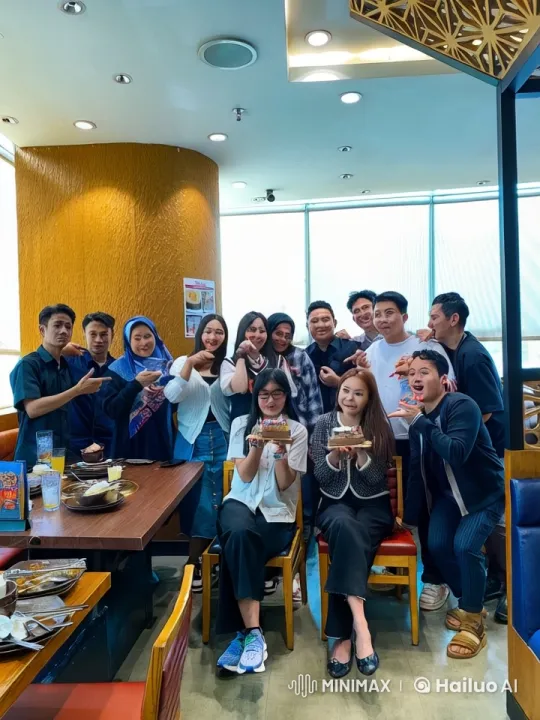 Martial Arts Celebration in Modern Restaurant – AI Generated Video | Hailuo AI