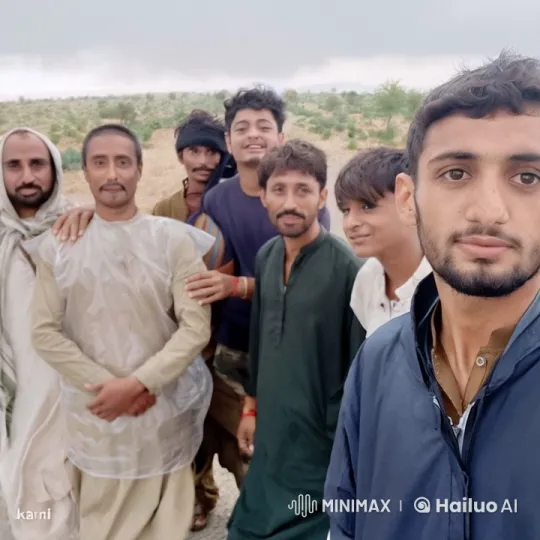 Group of Men Playfully Practicing Kung Fu in Arid Landscape – AI Generated Video | Hailuo AI