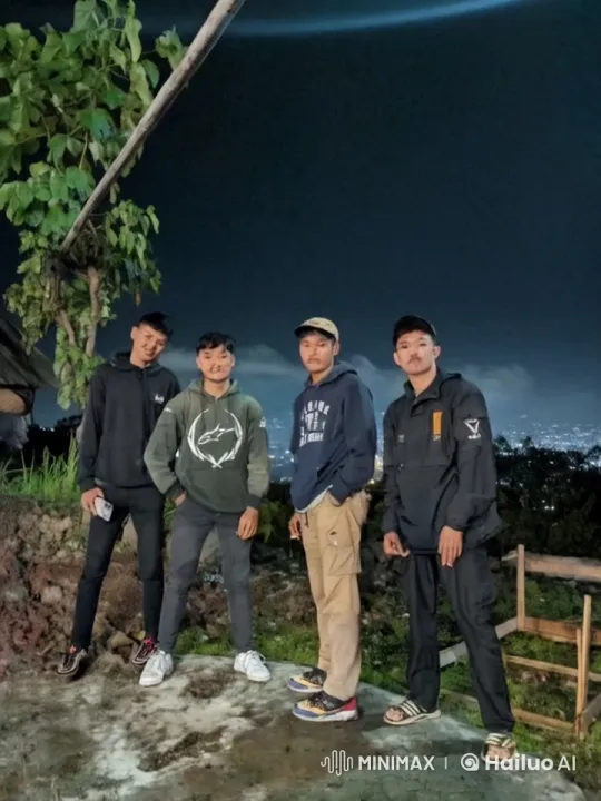 Nighttime Kung Fu Display Against City Lights – AI Generated Video | Hailuo AI