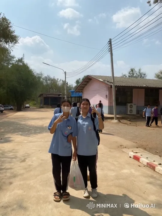 Students Practice Kungfu in Peaceful School Setting – AI Generated Video | Hailuo AI