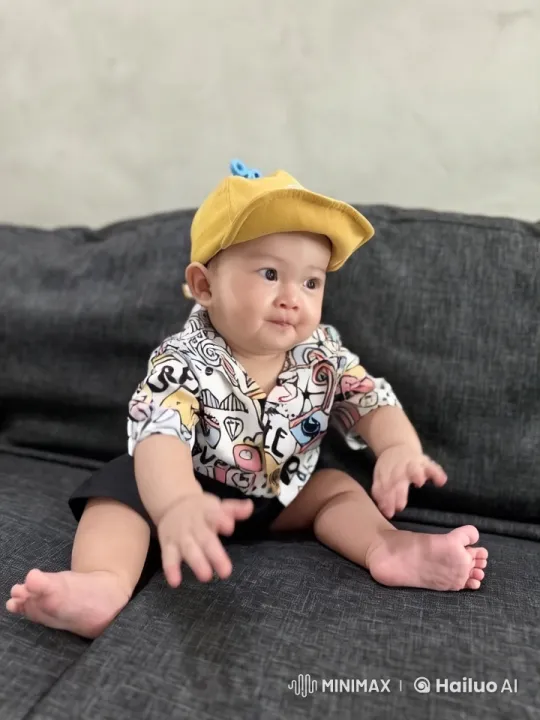 Baby Practicing Playful Kung Fu on Sofa – AI Generated Video | Hailuo AI