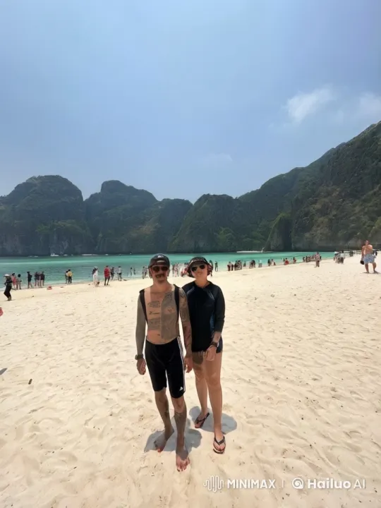 Intense Martial Arts Display on Beach with Mountainous Backdrop – AI Generated Video | Hailuo AI