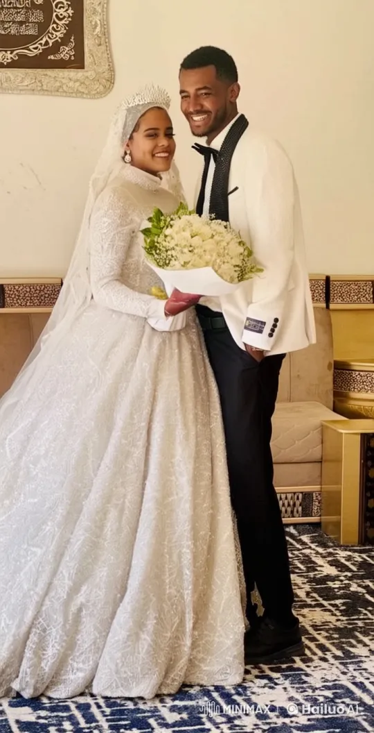 Romantic Couple in Elegant Wedding Attire – AI Generated Video | Hailuo AI