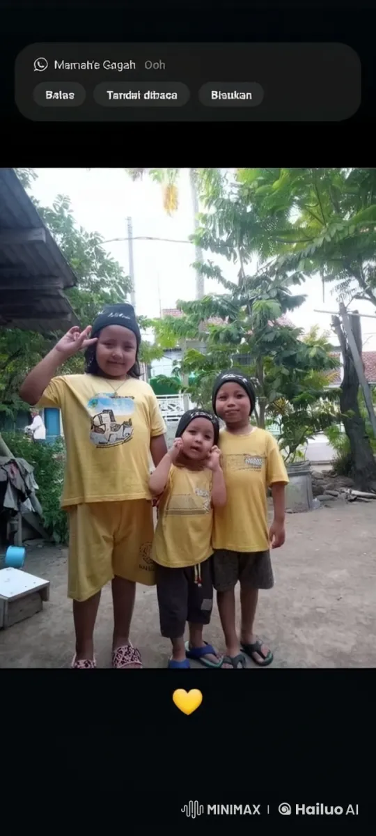 Three Children Enjoying a Sunny Day Outdoors – AI Generated Video | Hailuo AI