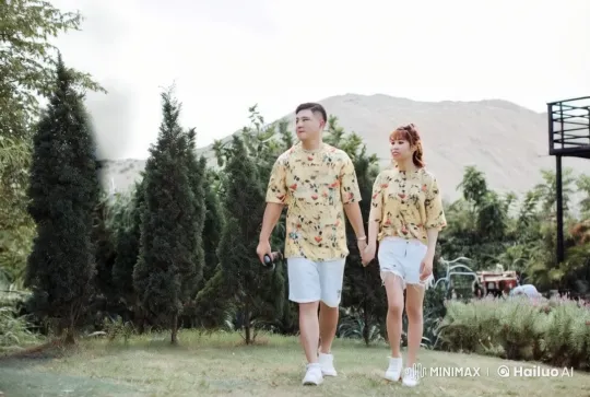 Couple in Yellow Outfits Engage in Intense Kung Fu Battle – AI Generated Video | Hailuo AI