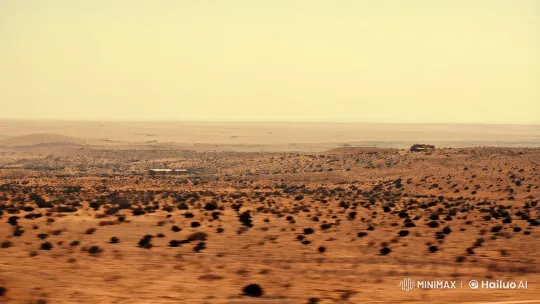 Syria 2030: Wind Turbine Amidst Deserted Landscape – AI Generated Video | Hailuo AI