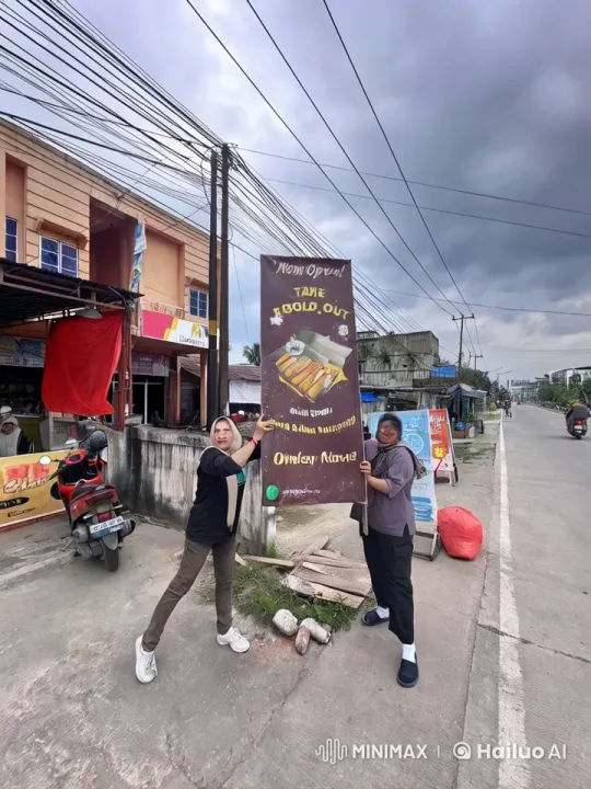 Kungfu Performer Unveils New Risoles Shop on Busy Street – AI Generated Video | Hailuo AI