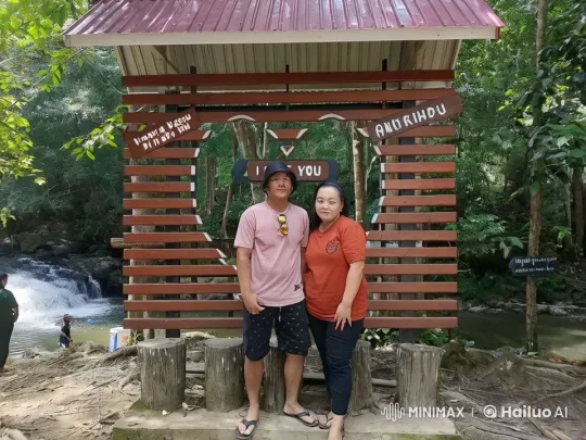 Couple Practicing Kung Fu in Peaceful Nature Park – AI Generated Video | Hailuo AI