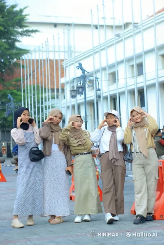 Five Women Practicing Kung Fu in Historic Urban Setting – AI Generated Video | Hailuo AI