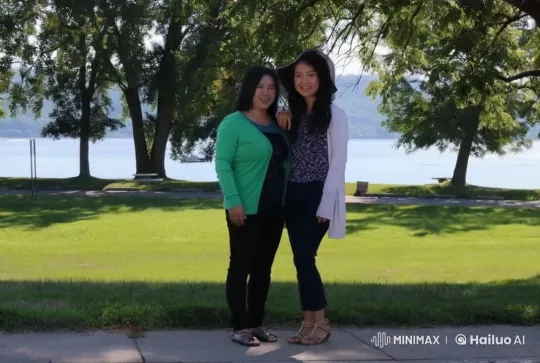 Women Practicing Playful Kung Fu by Scenic Lake – AI Generated Video | Hailuo AI