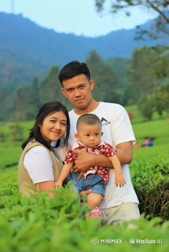 Family Practices Kungfu Amidst Tea Fields – AI Generated Video | Hailuo AI