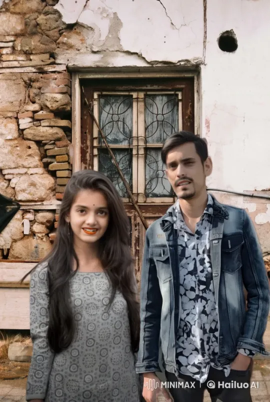 Affectionate Embrace and Kiss in Rustic Setting – AI Generated Video | Hailuo AI