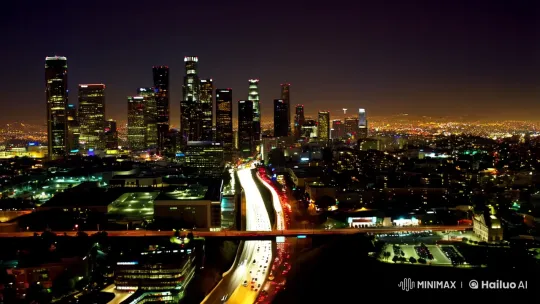 LA Nightlife: A High-Contrast Journey Through the City – AI Generated Video | Hailuo AI