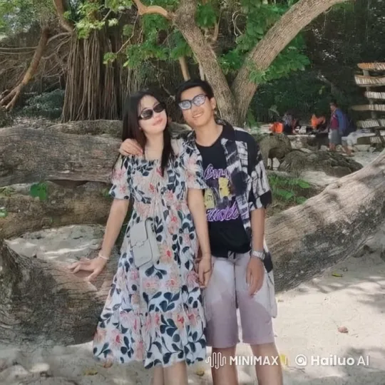 Couple in Love on Beach with Nature Background – AI Generated Video | Hailuo AI