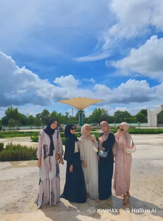 Abaya-Wearing Women Perform Kung Fu in Serene Landscape – AI Generated Video | Hailuo AI