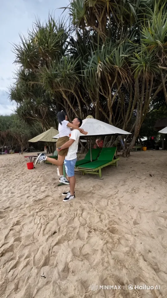 Couple Performs Wing Chun on Beach with Kungfu Choreography – AI Generated Video | Hailuo AI