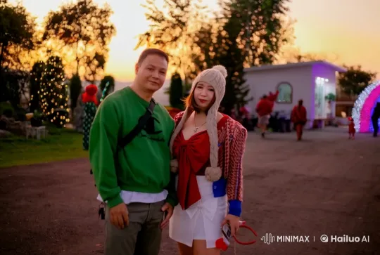 Couple Performs Kung Fu in Serene Sunset Setting – AI Generated Video | Hailuo AI