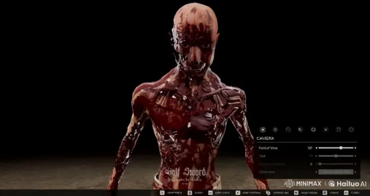 Gruesome Creature Stares in Dark, Haunting Video – AI Generated Video | Hailuo AI