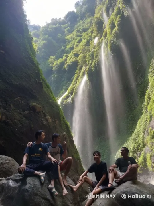 Martial Arts Display Amidst Scenic Waterfalls – AI Generated Video | Hailuo AI