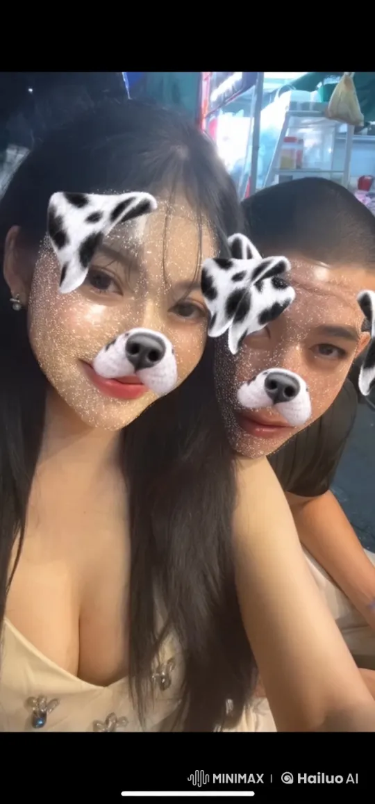 Woman in Cream Dress Performs Intense Kung Fu in Night Market – AI Generated Video | Hailuo AI