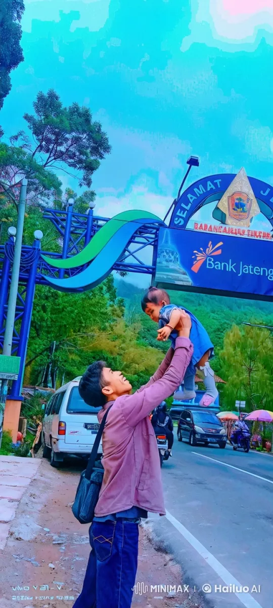 Father and Child Practice Kung Fu in Outdoor Setting – AI Generated Video | Hailuo AI