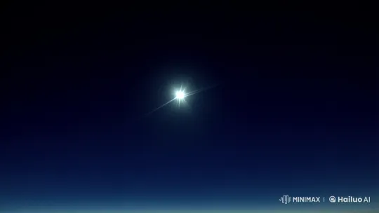 Star's Radiant Beauty Captured in Cosmic Zoom – AI Generated Video | Hailuo AI