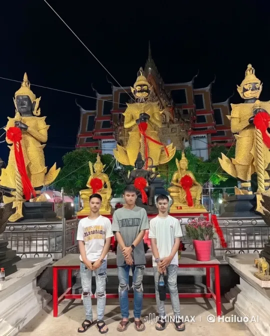 Young Martial Artists Perform at Night by Golden Temple – AI Generated Video | Hailuo AI
