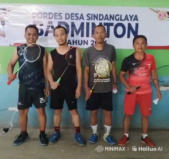 Badminton Event: Dynamic Gym Performance by Young Men – AI Generated Video | Hailuo AI