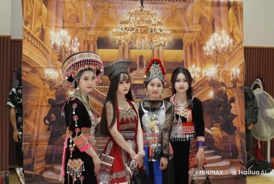 Traditional Attired Women Perform High-Energy Kung Fu – AI Generated Video | Hailuo AI