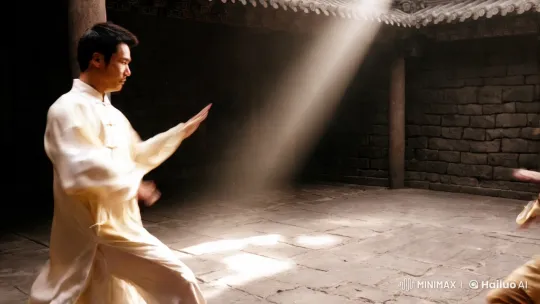 Ancient Temple Kung Fu Masters' Dance of Combat – AI Generated Video | Hailuo AI