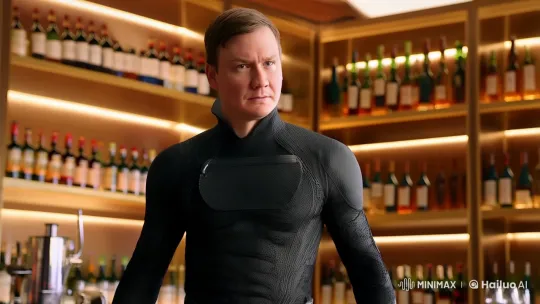 Sleek-Costumed Hero Battles in High-End Bar – AI Generated Video | Hailuo AI
