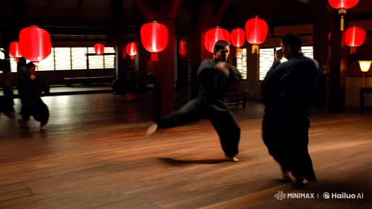 Martial Arts Masterpiece: Aesthetic Fight Choreography – AI Generated Video | Hailuo AI