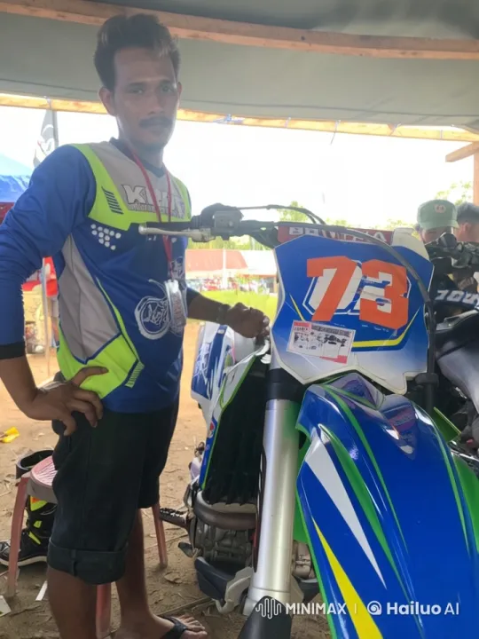 Motocross Rider Showcases Kung Fu Skills in Live2D Animation – AI Generated Video | Hailuo AI