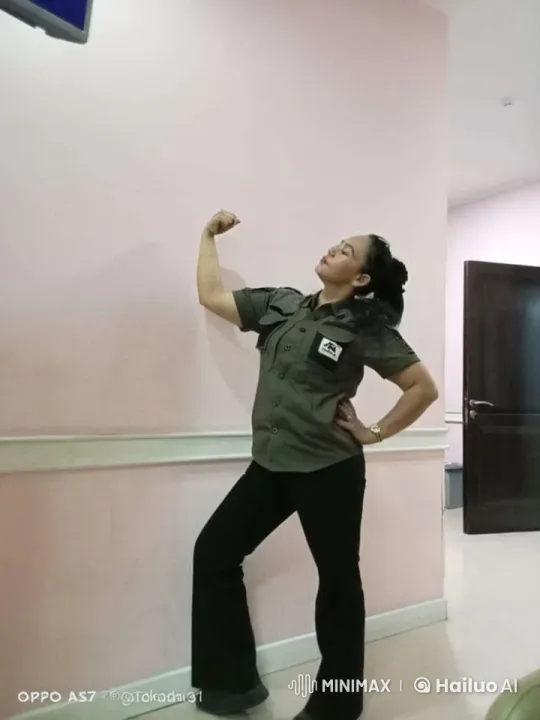 Confident Person Poses in Indoor Setting – AI Generated Video | Hailuo AI