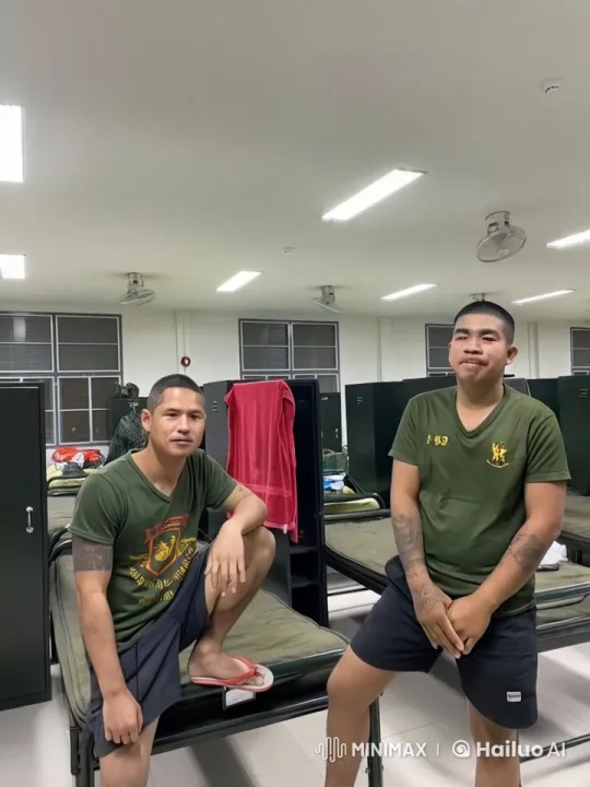 Military Men Practicing Dynamic Kungfu in Dormitory – AI Generated Video | Hailuo AI