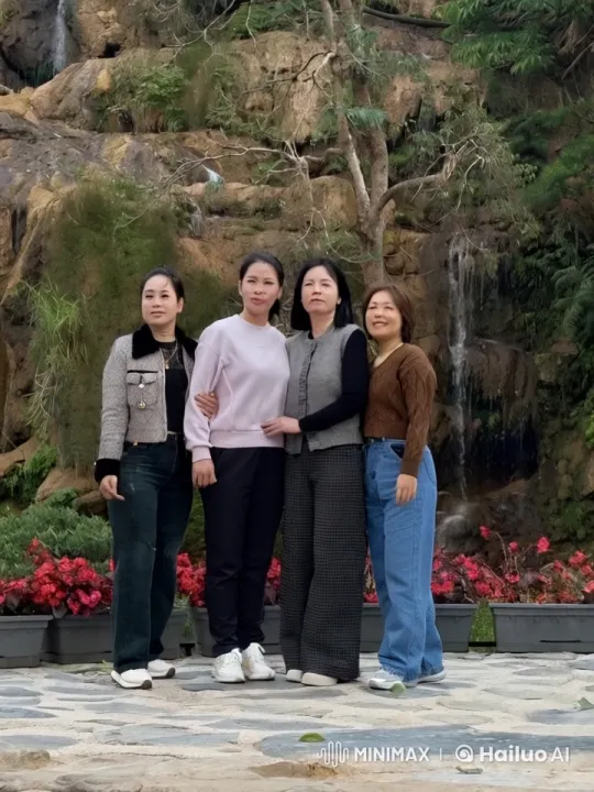 Martial Artists Perform at Scenic Waterfall – AI Generated Video | Hailuo AI