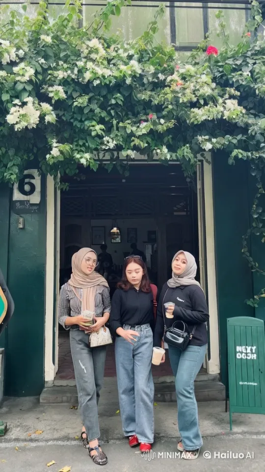 Women Display Kung Fu Skills in Front of Café – AI Generated Video | Hailuo AI
