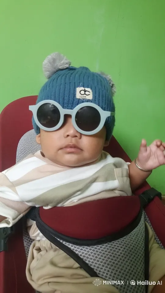 Baby in Whimsical Hat Performs Kungfu in High Chair – AI Generated Video | Hailuo AI