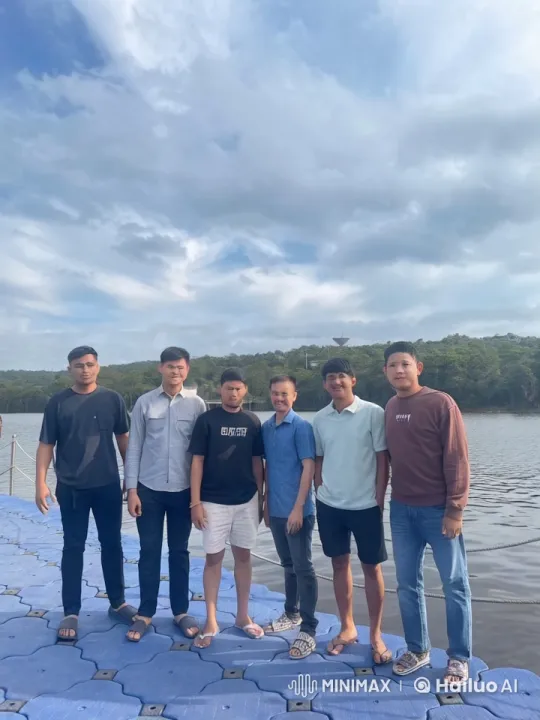 Friends Enjoy Lake Side, One Shows Kungfu Skills – AI Generated Video | Hailuo AI