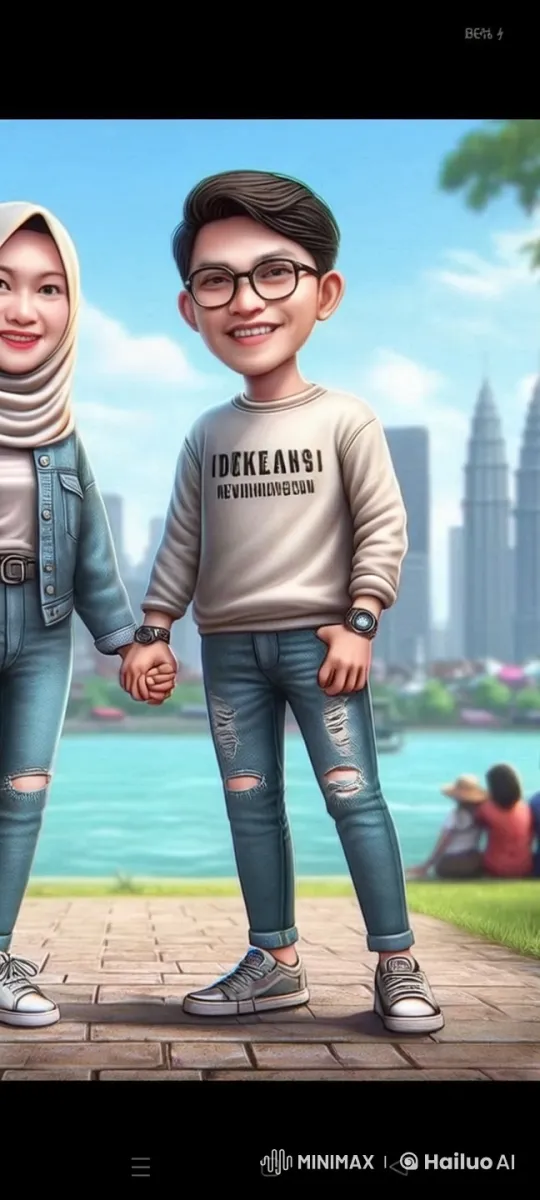 Animated Kungfu Duo Showcases Martial Arts in Scenic Cityscape – AI Generated Video | Hailuo AI