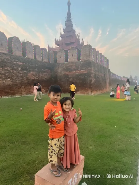 Children Perform Playful Kung Fu in Front of Pagoda – AI Generated Video | Hailuo AI
