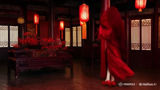 Possessed Woman Transforms in Haunted Chinese Room – AI Generated Video | Hailuo AI