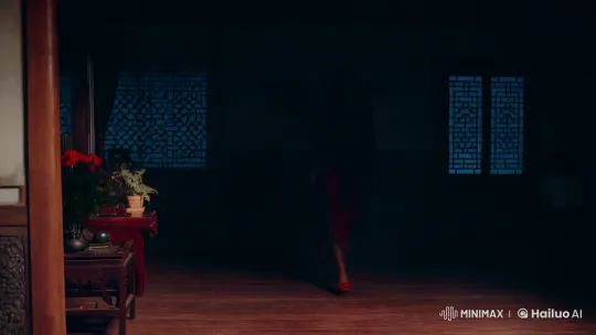 Possessed Chinese Woman Transforms in Mysterious Red Smoke – AI Generated Video | Hailuo AI